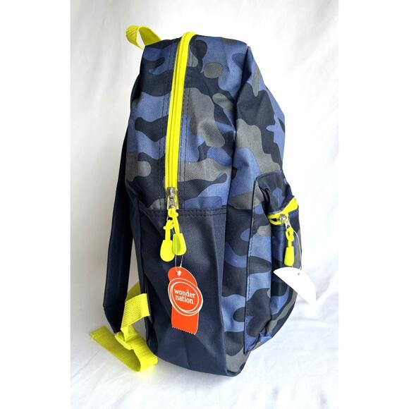 Wonder Nation Blue Camo Backpack NWT - Picture 2 of 8